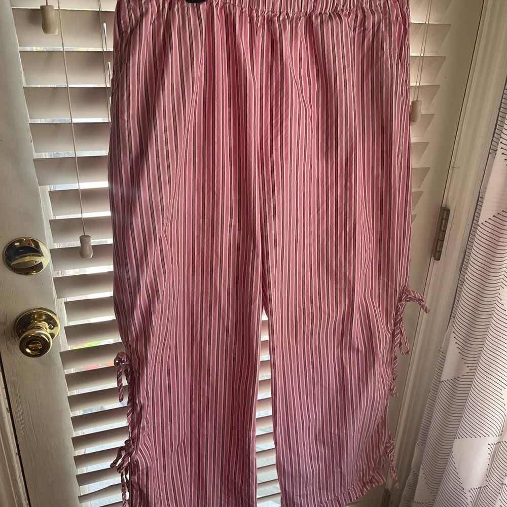 Wild Fable Pink Striped Wide Leg Pants